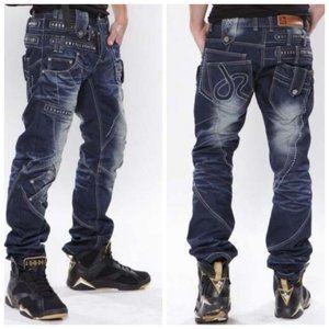 Men's J-RAG JR3141 Limited Edition Blue Wash Button-Up Denim Jeans Size 30x30